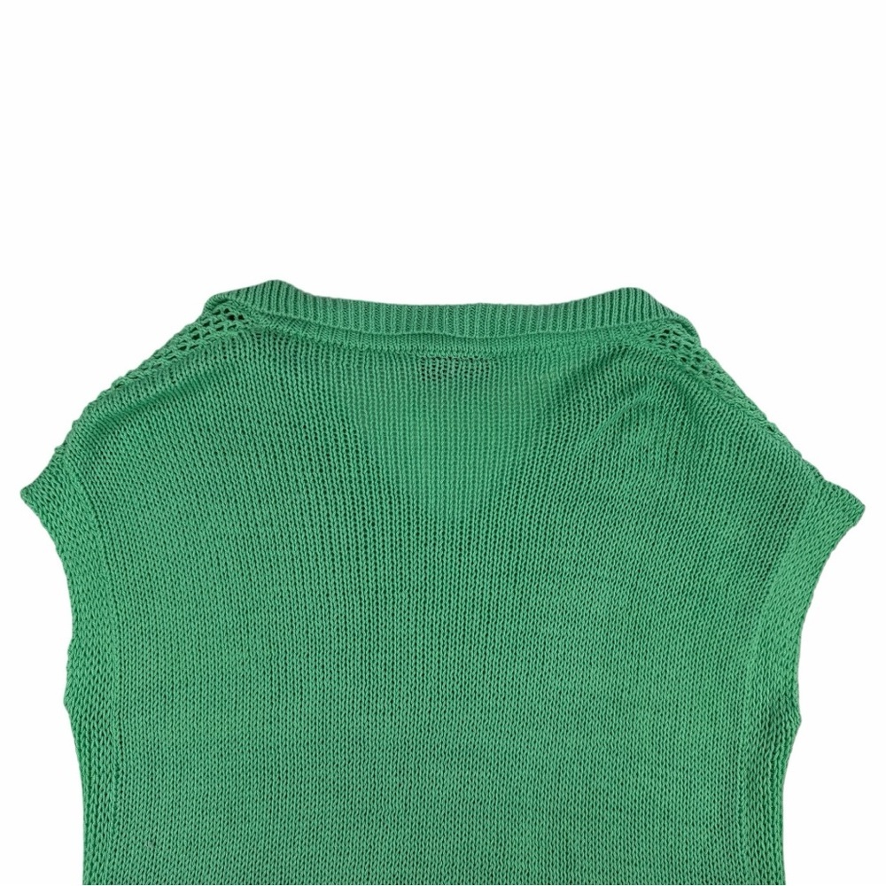 Wooden Ships Women’s Cotton Blend Emma Polo Sweater Vest In Verdigris Size M/L - Picture 9 of 9